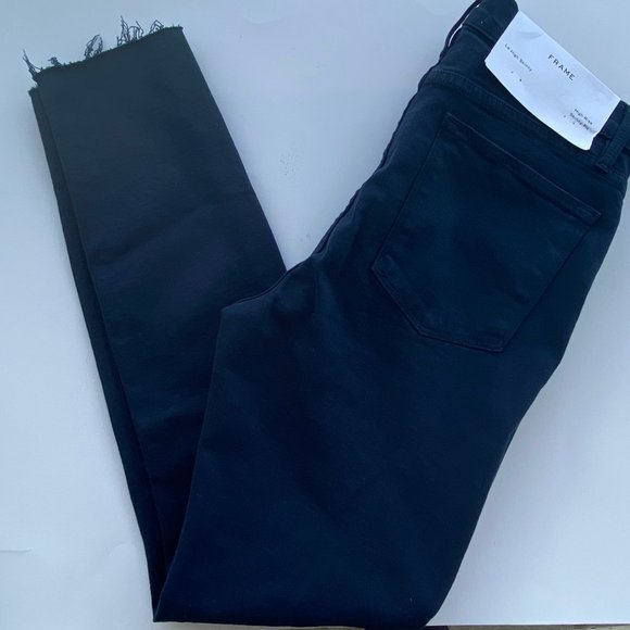 FRAME Le High Skinny Raw Stagger Film - Picture 5 of 8